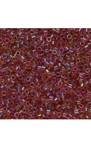 Miyuki delica Beads 11/0 - Lined cranberry peridot luster DB-282